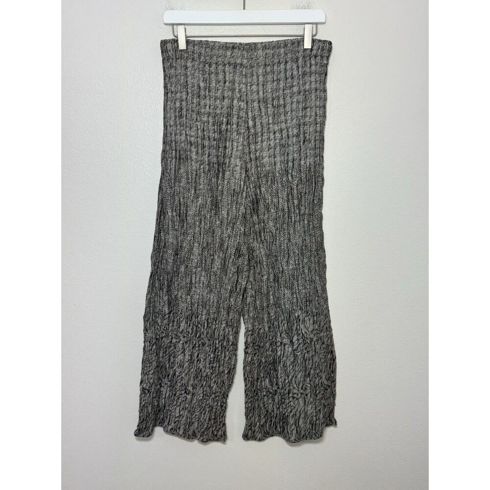 IGOR Dobranic Wide Leg Trouser Artsy Lagenlook Linen Art to Wear Pant Gray 42/44 - Picture 4 of 9